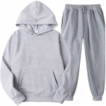 Meeste kapuutsiga spordidress, Unisex, kaheosalised jooksuriided, pikkade varrukatega pulloverid, pusad ja dressip&uuml;ksid XL