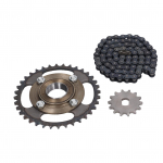 Metall Teras 420 14 Hambaga H Auguga 12x17mm Hammasratas 36 Hambaga V&auml;ntamiss&uuml;steem 76 L&uuml;liline Keti Komplekt Jalgrattale