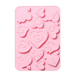 Different Love Bis cuit Chocolate Epoxy Soft Candy Baking Silicone Mould