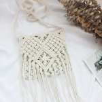 Pehme puuvillane &otilde;lgkott Lady Crossbody Bag Knitting Tups Rahakott &Otilde;lakott Beach 20*18cm