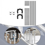 Undermount Sink Bracket Adjustable under Rack Multifunctional Anti Slip Support Legs Repair Kit 17cm to 27cm