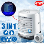 Mini kaasaskantav vesijahutusega konditsioneer jahutusventilaator konditsioneer veepaagiga niisutaja puhastaja USB lauaarvuti AC 12V Round luxury
