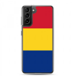 Coque T&eacute;l&eacute;phone &ndash; Samsung &ndash; Galaxy S21 Ultra &ndash; Drapeau Roumanie &ndash; Supp &ndash; Mitmev&auml;rviline