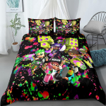 Splatoon voodipesukomplekt Multikas Kodu tekstiilid Lastele Voodikomplekt Tekikott Magamistoakomplekt Queen Dinosaurus Tekikott EU Single 135x200cm