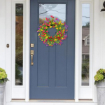 Artificial Flower Wreath Front Door Garland Easy to Use Wedding Decor Spring and Summer for