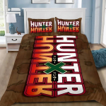 Anime tekikott padjap&uuml;&uuml;r Hunter x Hunter Voodipesukomplekt T&auml;iskasvanu Poiss T&uuml;druk Magamistoa Kaunistus Lapsed &Uuml;hekohaline Kahekohaline Suur Suurus 100x135cm-2pcs