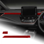 AIRSPEED Toyota Corolla 12. p&otilde;lvkond 2019-2024 s&uuml;sinikkiust lisatarvikud sisustusosad Carco piloodi trimm punane