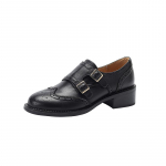 2024 pandlaga brogue kingad naistele Vintage Oxford kingad Naine Veisenahast Daami korterkingad Retro K&otilde;rgekontsaga Briti stiil Kvaliteetsed Oxfordid 34 must