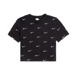 NikeLab Swoosh Tikitud Logoga L&uuml;hike Top Naiste Topid Must CK4092-010 XXS