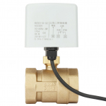 AC220V DN40 1 1 2 2-tee 3-juhtmeline messingist elektriline mootoriga kuulventiil must