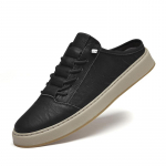 Moodsad Nahast Jalan&otilde;ud Vabaaja &Auml;rijalatsid Meestele Elegantsed Tenis De Hombre Mokassiinid Mokassiin Tenis Caballero Disainer 46 must