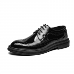 Moodne Itaalia Br&auml;nd Meeste Brogue Kingad Elegantne Valge Luksuslik Meeste Banketi Kleitkingad Hingavad Terava Otsaga Nahast Vabaaja Kingad 38