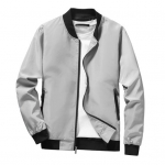 Meeste s&uuml;gistalvine mantli krae elastne mansett sile lukuga tasku pikkade varrukatega lukuga kardigan lahti keskmise pikkusega &otilde;huke pesapalli jope 3XL