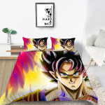 Cartoon Dragon Ball tr&uuml;kitud voodipesukomplekt Laste voodipesu tekikate Padjap&uuml;&uuml;r / kaheinimesevoodi t&auml;issuuruses komplekt Mugav kodukaunistus EU Single 135x200cm