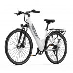 ONESPORT OT12 Mitme Maastiku Elektrijalgratas 250W Mootor 36V13Ah Aku E-ratas Koos J&auml;relk&auml;ru Istmega 27.5 Tolli Maanteerehvid V&auml;litingimustes T&auml;iskasvanute Elektrijalgratas valge