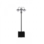 P&auml;ikeselatern - MUVOE - Komplekt 3 tk - Metall - 60x55x189 cm - P&auml;ikeseenergia