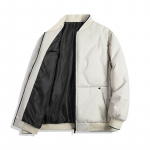 Talvine meeste pommitaja polsterdatud jope vabaaja puuvillane paks soe parka mantel meestele termiline tuulejope jakid riided pluss suurus 8XL XXXXXL beež