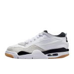 Air Jordan 4 RM GS Military Black Laste tossud Valge Neutraalne Hall Kummikese Keskmine Pruun FQ7938-110 white