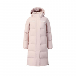 FILA Originaal Lihtne Klassikaline Retro Vabaaja &Uuml;hev&auml;rviline Mugav Soe Pikk Kapuutsiga Puhvjakk Naiste pealmine riietus F61W549902F-PK L
