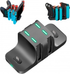 Zacoora Joy-Con laadimisalus, Joy-Con laadimishoidik vasakule/paremale Joy-Con kontrollerile, 6-in-1 hoiustamine, integreeritud disain &uuml;levoolukaitsega