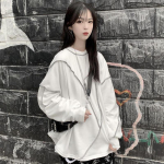 M&uuml;tsita kapuutsid Harajuku BF Style Must Hip-hop Chic Teismeliste dressipluusid S&uuml;gis Trendikas Igap&auml;evane Lihtne Naiste T&auml;navar&otilde;ivad Uus XXL must