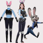 Naistele - Hull Zootopia Anime COSPLAY Judy Politseiniku Kost&uuml;&uuml;m S sinine