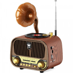 Kaasaskantav raadio AM FM SW Bluetooth, isale ja emale, retroraadiod, v&auml;ike vintage transistorraadio parima heliga, USB-laetav, p&ouml;&ouml;rlev nupp Suurep&auml;rane,