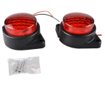 2 tk LED-m&auml;rgutuled Haagisele 12V Veekindlad Punased Kanavalgustid Poolhaagistele Freightliner Cargo &ndash; Universaalne sobivus