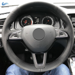 Auto roolikate Skoda Octavia Superb Fabia Citigo Roomster 2013- Rapid Karoq Kodiaq must perforeeritud nahk