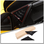 ABS Black Rearview Mirror anti-wind buffeting deflector For Toyota Supra 19-22