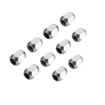 hex 17mm M10x1.25 Lug Nuts ATV & UTV Wheel Accessories Parts Chrome Flat Seat Wheel Lug Nuts 26mm 10pcs