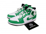 Air Jordan 1 Mid Lucky Green Black White Tossud DQ8426-301 EU 42.5 roheline/must
