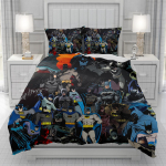 Superkangelane Batmani tekikott meestele naistele/Lastele KID Tr&uuml;kitud Disney koomiks Voodipesukomplekt Tekk Voodi Pehme 135x200cm 3pcs