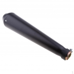 Exhaust 38-47mm 1.5-1.85 inch Inlet Aluminum for Motorcycle Black