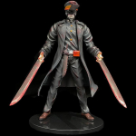 Chainsaw Man Denji Katana Man Samuraim&otilde;&otilde;k PVC Tegevuskujud M&auml;nguasjad with box gray