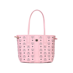 MCM Liz Logo Konksuga Sulgemisega Kunstnahast T&otilde;mblukuga K&auml;ekott Naiste T&otilde;mblukuga K&auml;ekott Virsikuroosa MWPFSLR07PZ001 Basic Set (Bag+Dust Bag)