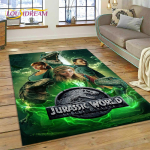 3D Multifilmi Jurassic Parki Dinosaurus Dino Vaip Vaip Elutoa Magamistoa Kaunistuseks, P&otilde;randamatt Libisemisvastane Kaunistus Diivani Uksemati jaoks 80x120cm( 31x47in)