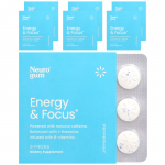 NeuroGum, Energy and Focus, Piparm&uuml;nt, 6 pakk, 9 tk