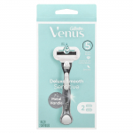 Gillette, Venus, Deluxe Smooth Sensitive Raseerija ja Terad, 1 raseerija, 2 tera