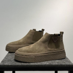 Meeste 2026 Briti stiilis lihtsad moodsad Chelsea saapad Mitmek&uuml;lgsed retro keskmise k&otilde;rgusega slip-on k&otilde;rge s&auml;&auml;rega paksude talladega trendikad l&uuml;hikesed saapad 41 black