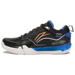Li Ning Saga 3pro Cushioning Slip Resistant Abrasion Resistant Low top Badminton Shoes Unisex Night Elf AYAV001-3 44
