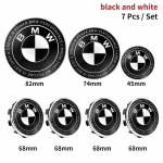 7tk 45mm 68mm 74mm 82mm Auto Esikatte Embleem Tagumine Pagasiruumi M&auml;rk Rooliratas BMW M F30 E36 E39 E87 E46 E90 E92 E53 E94 jaoks