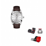 TISSOT Windy kollektsioon Kvartsliikumine 100m Veekindlus Meeste k&auml;ekell 40mm Valge sihver Roostevabast terasest korpus T127.410.16.031.01 Regular Watch Box