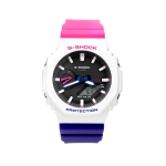 CASIO Meeste vedelkristall/analoog kahekordse n&auml;idikuga seeria Hall k&auml;ekell GA-2100THB-7A GA-2100THB-7A White Red Blue black