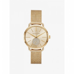 Michael Kors Portia v&otilde;rk-kuldse tooniga k&auml;ekell MK3844 kuld