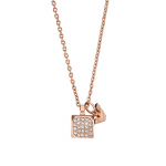 Emporio Armani Moodne Kristallkuubikuga Kaelakee Naiste kaelakee Roosakuld EGS3084221 Basic Packaging