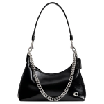 Coach Juliet 25 Peen stiil ja vabaaja nahast ristkorpus/&otilde;lakott Keskmine Naiste kotid Must CAD75-LHBLK Basic Set (Bag+Dust Bag)