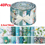40 tk Želee puuvillane kang lapitekk rullkangas tikkimisribad 2,55*19,68 tolli &otilde;mblemiseks k&auml;sit&ouml;&ouml;-DIY k&auml;sit&ouml;&ouml;ks kodupeo kaunistuseks 6.5 X 50CM