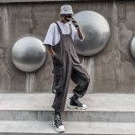 Meeste ja naiste &uuml;hesuguse stiiliga kombinesoonid Jaapani trendibr&auml;nd Must &uuml;hes t&uuml;kis Hip-hop Rahvuslik trend T&ouml;&ouml;riistakombinesoonid Traksidega Meeste lahtised S hall