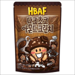 HBAF Tume &Scaron;okolaadi Mandli Kr&otilde;mps (M&otilde;ru-magus kakao ja kr&otilde;bedad pallikesed) x 1 pakk / 2 pakki / 3 pakki / 6 pakki 100g x 1pack brown